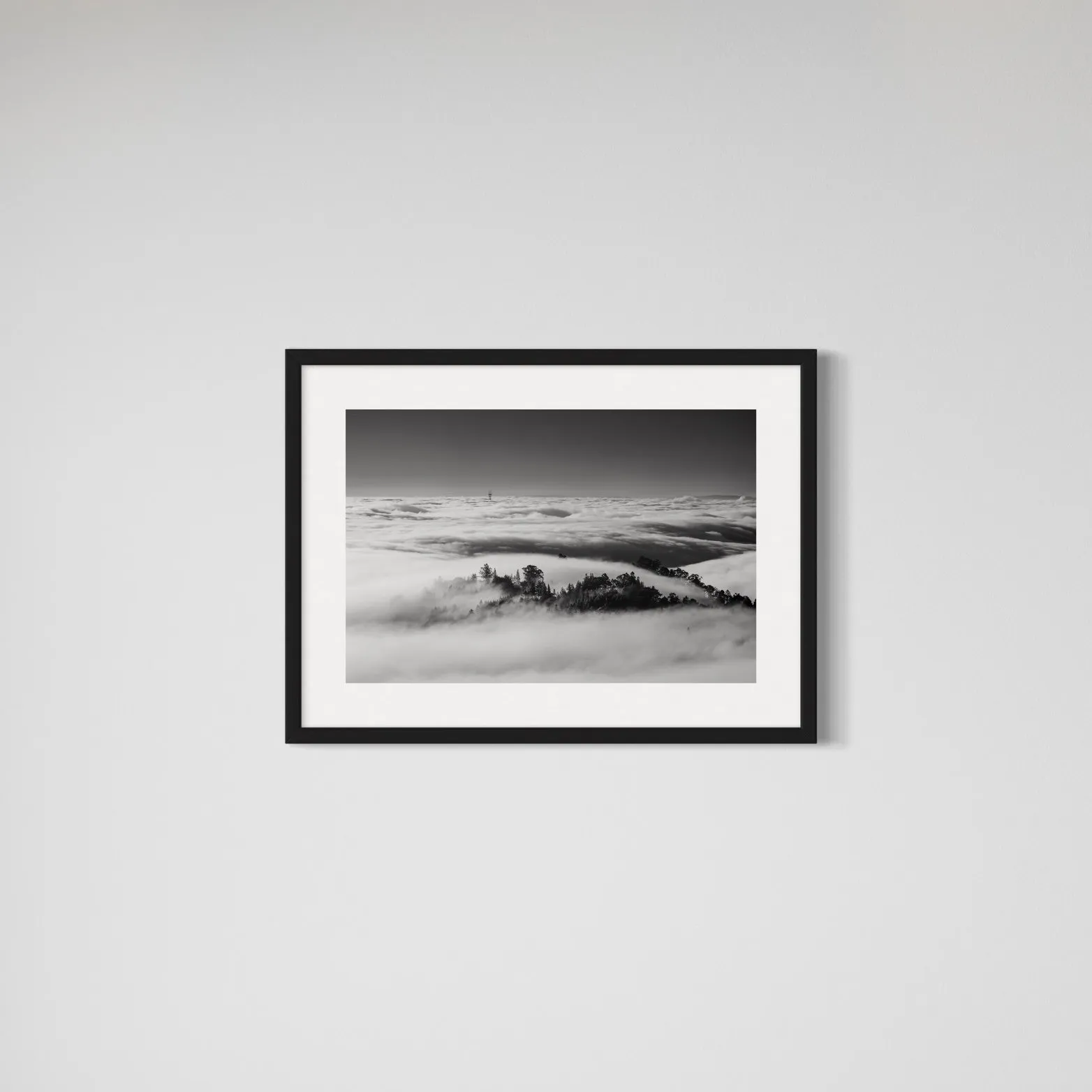 Sutro Through The Fog - 18" x 12", photography print by Will Van Eaton