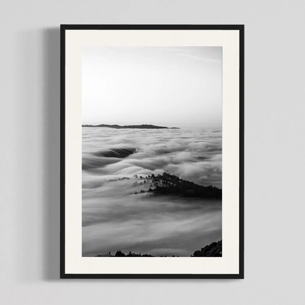 B&W Marine Layer, photography print by Will Van Eaton