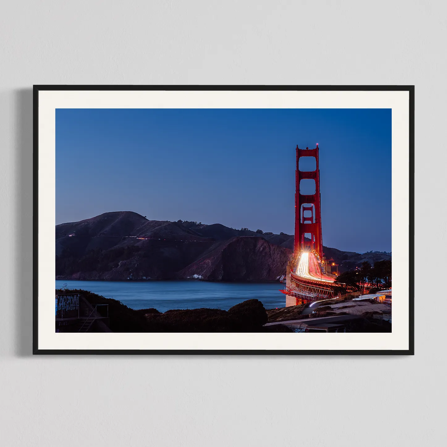 Golden Gate Blue Hour, photography print by Will Van Eaton