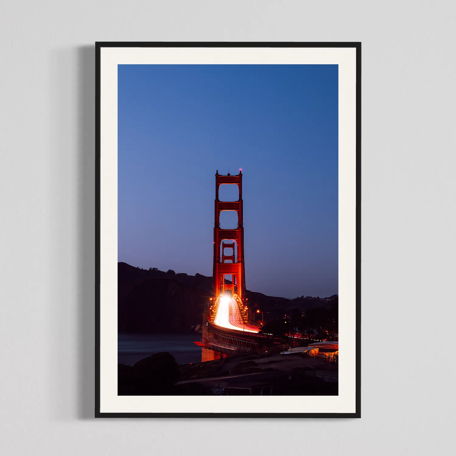 Golden Gate Blue Hour II, photography print by Will Van Eaton