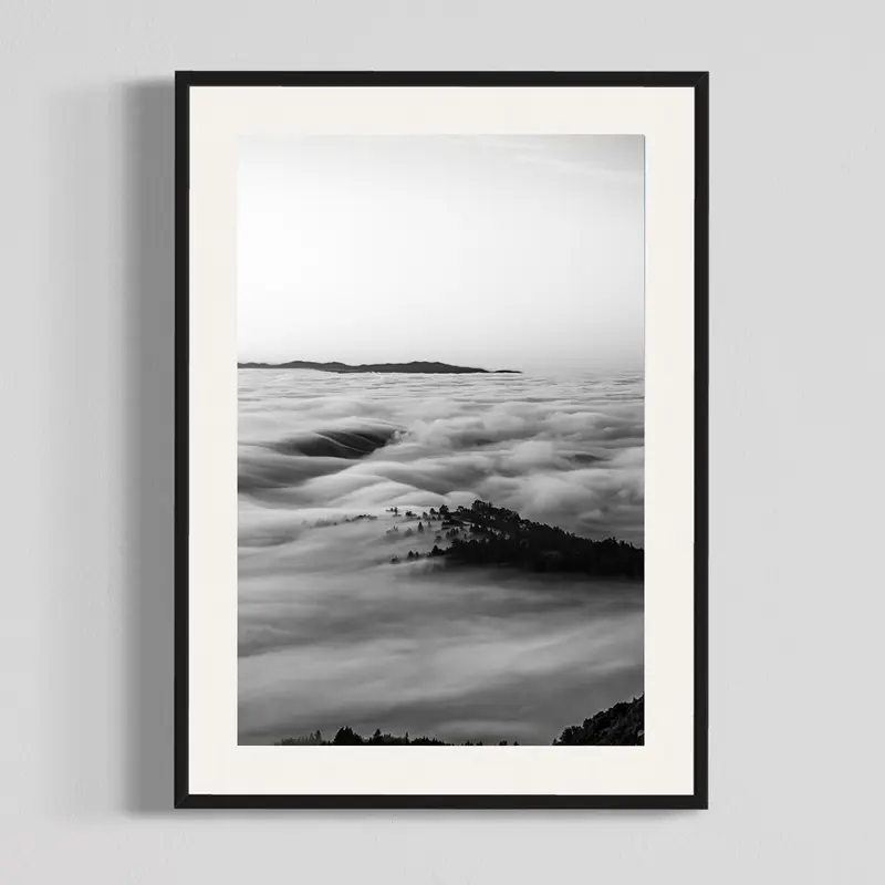 B&W Marine Layer, photography print