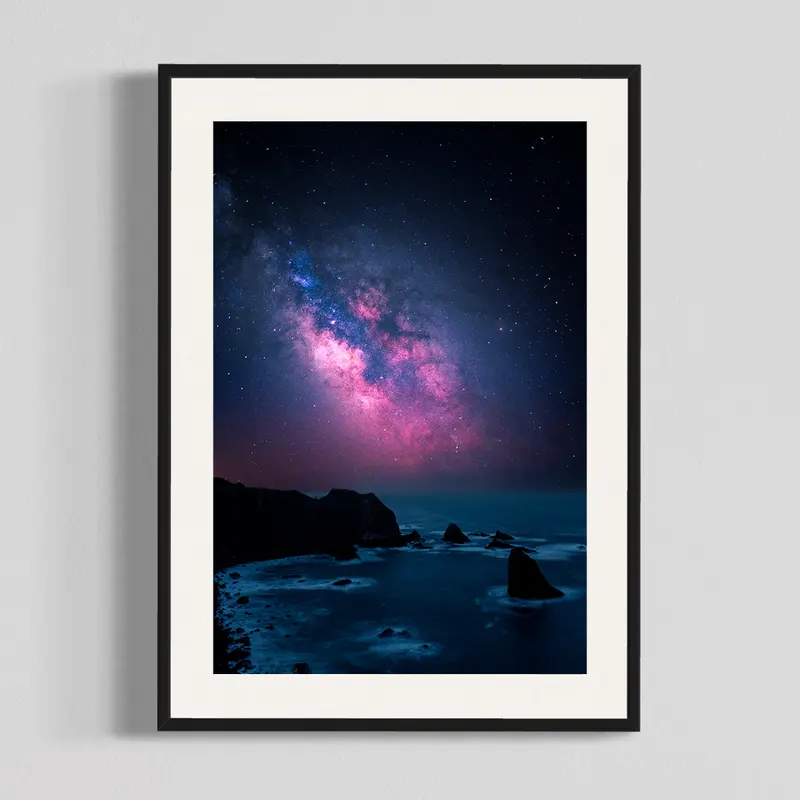 Coastal Milky Way, photography print